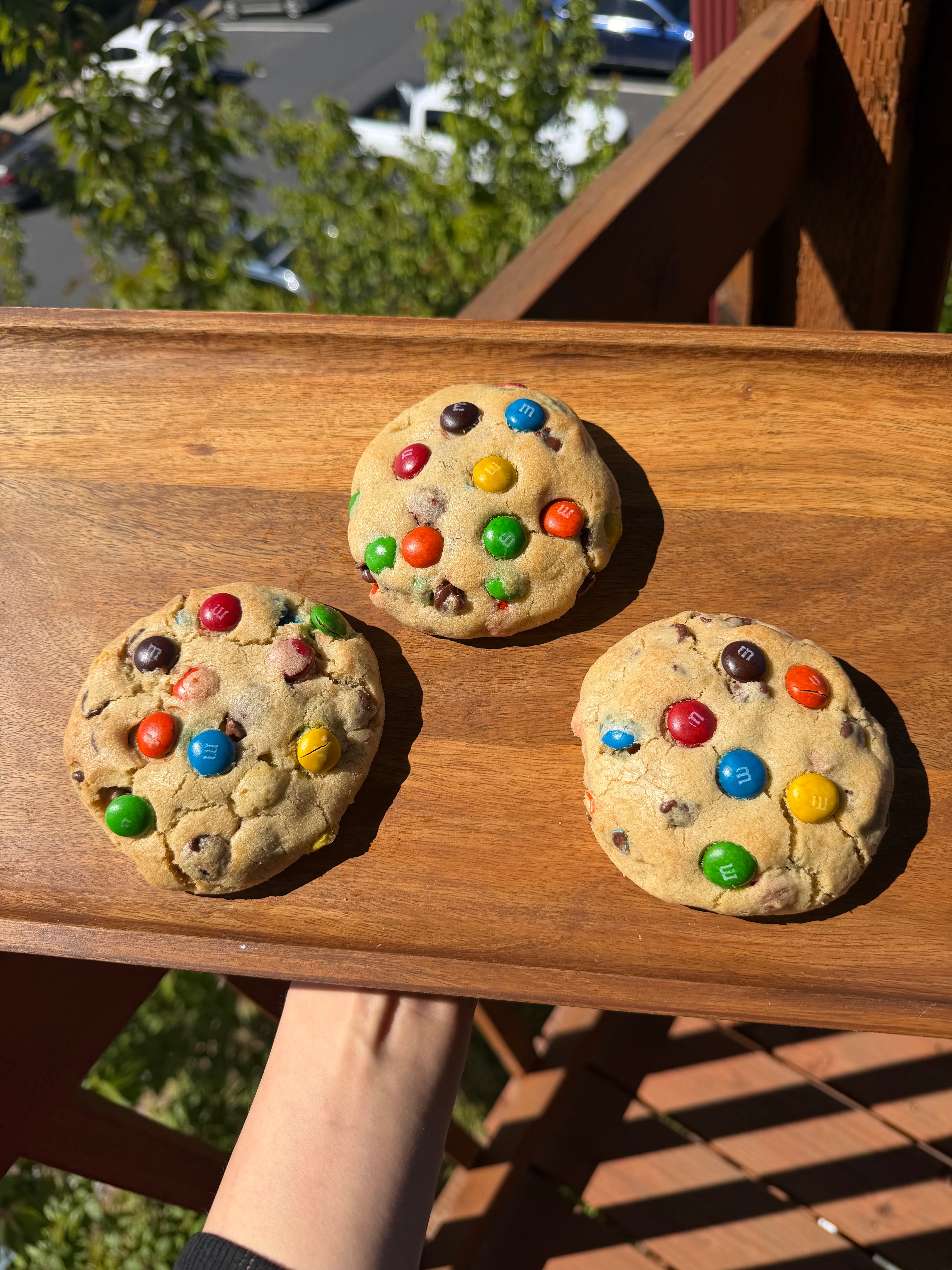 Nutella Stuffed M&M Cookie